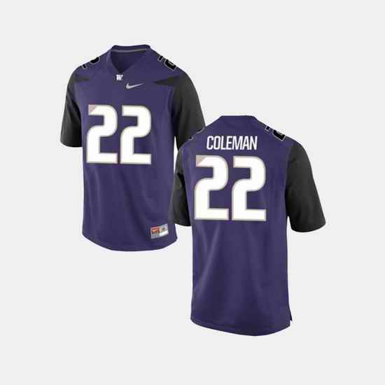 Men Washington Huskies Lavon Coleman College Football Purple Jersey